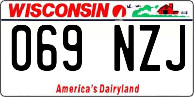 WI license plate 069NZJ