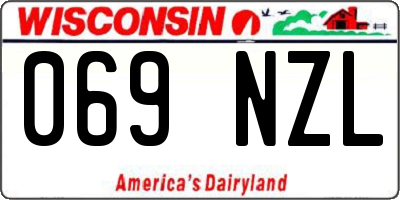 WI license plate 069NZL