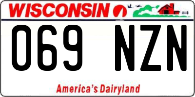 WI license plate 069NZN