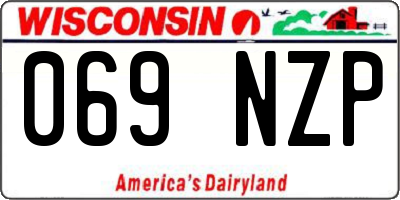 WI license plate 069NZP