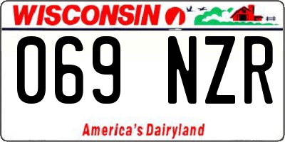 WI license plate 069NZR