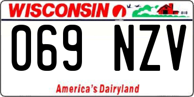 WI license plate 069NZV