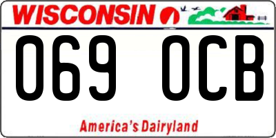 WI license plate 069OCB