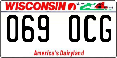WI license plate 069OCG