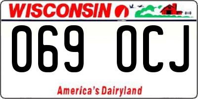 WI license plate 069OCJ