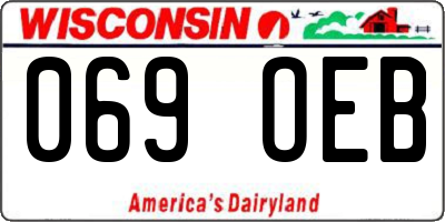WI license plate 069OEB