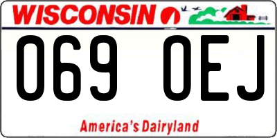 WI license plate 069OEJ