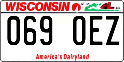 WI license plate 069OEZ