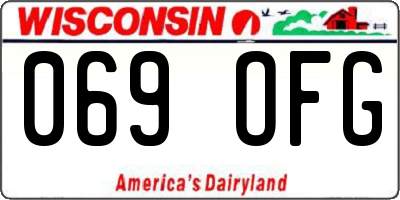 WI license plate 069OFG