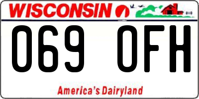 WI license plate 069OFH