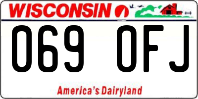 WI license plate 069OFJ