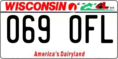 WI license plate 069OFL