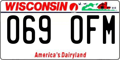 WI license plate 069OFM