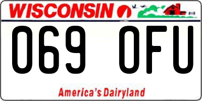WI license plate 069OFU
