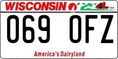 WI license plate 069OFZ