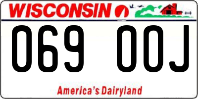 WI license plate 069OOJ