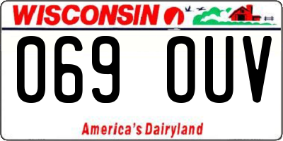WI license plate 069OUV