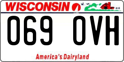 WI license plate 069OVH