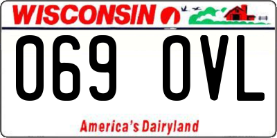 WI license plate 069OVL