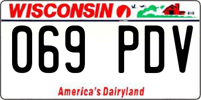 WI license plate 069PDV