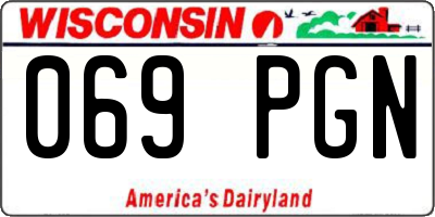 WI license plate 069PGN