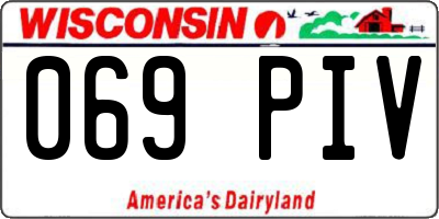 WI license plate 069PIV