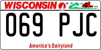 WI license plate 069PJC