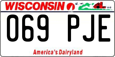 WI license plate 069PJE