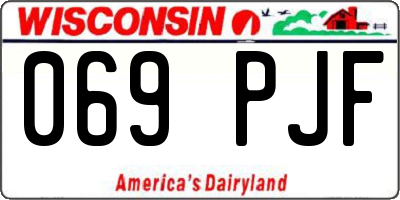 WI license plate 069PJF