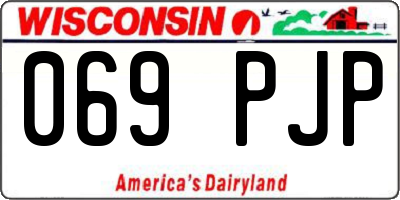 WI license plate 069PJP