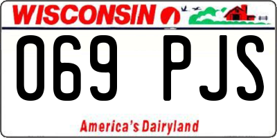 WI license plate 069PJS