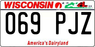 WI license plate 069PJZ