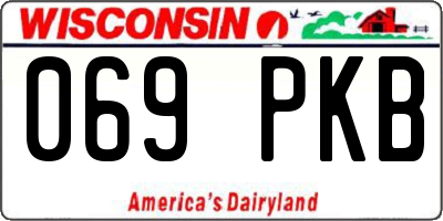 WI license plate 069PKB