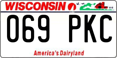 WI license plate 069PKC