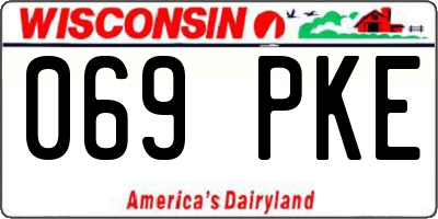 WI license plate 069PKE
