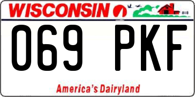 WI license plate 069PKF
