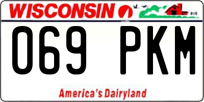 WI license plate 069PKM