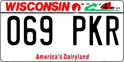 WI license plate 069PKR