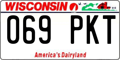 WI license plate 069PKT