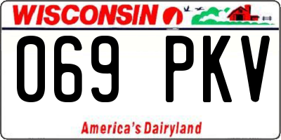 WI license plate 069PKV
