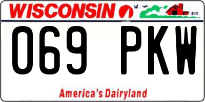 WI license plate 069PKW