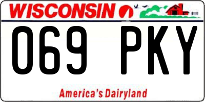 WI license plate 069PKY