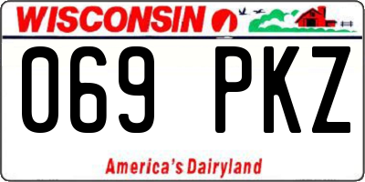 WI license plate 069PKZ