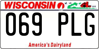 WI license plate 069PLG
