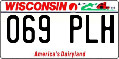WI license plate 069PLH
