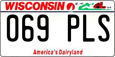 WI license plate 069PLS
