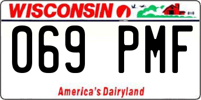 WI license plate 069PMF