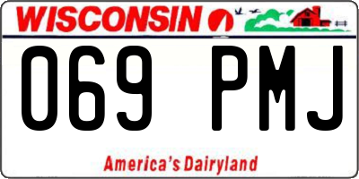 WI license plate 069PMJ