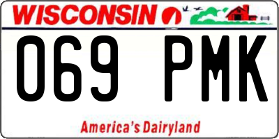 WI license plate 069PMK