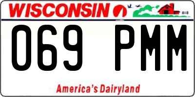 WI license plate 069PMM